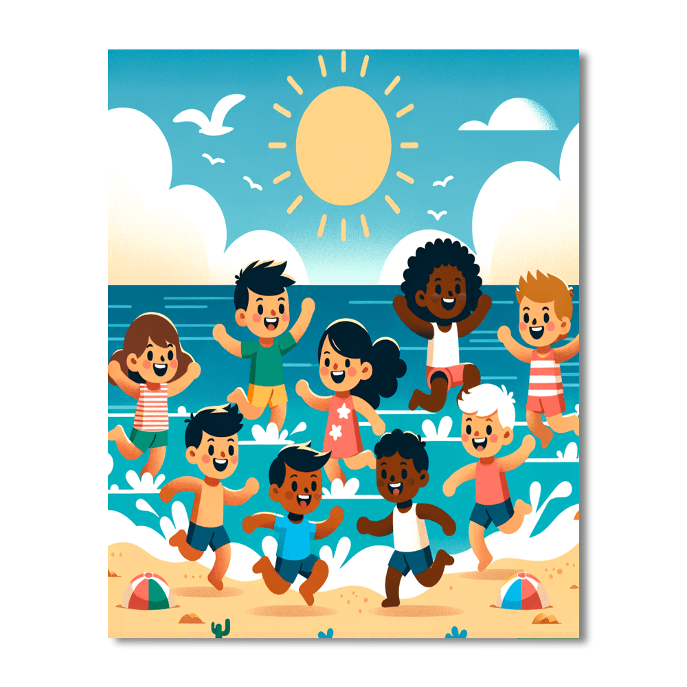 Seaside Summer Splash Paint By Numbers Kits