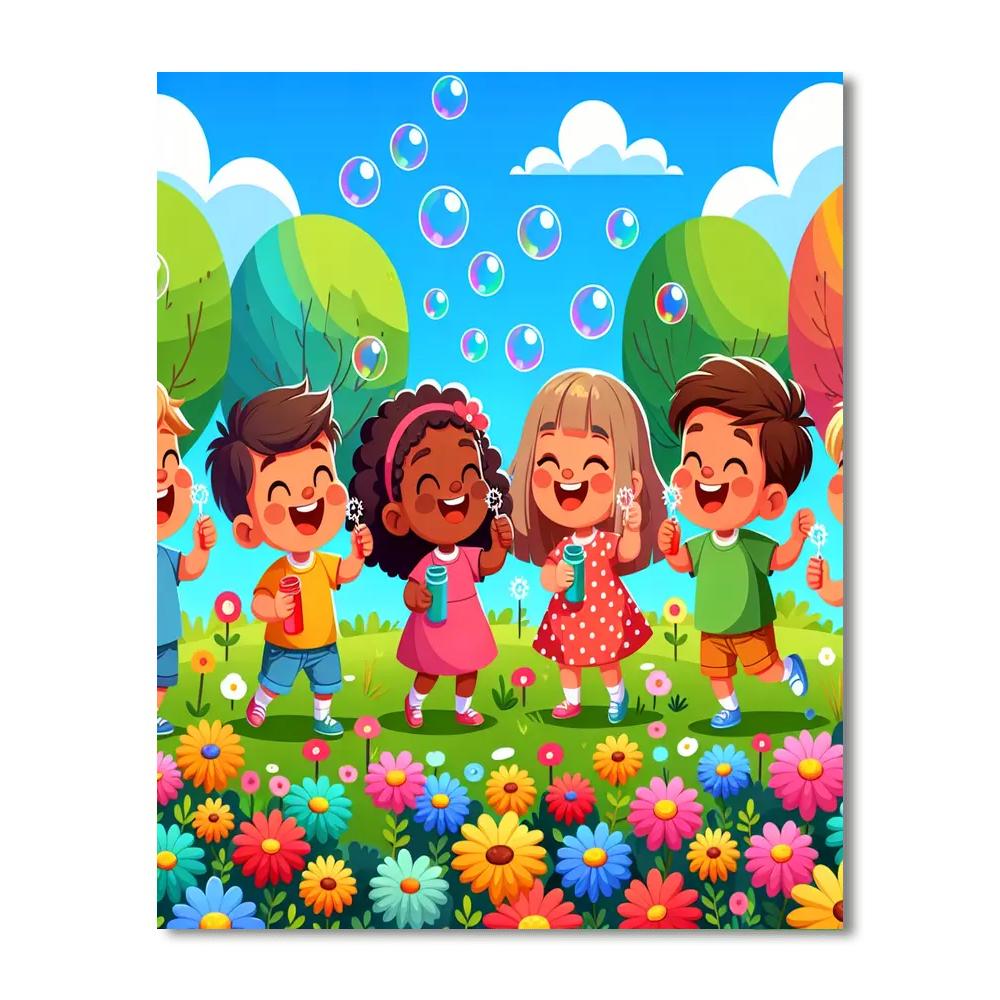 Bubble Party Painting Number Kit