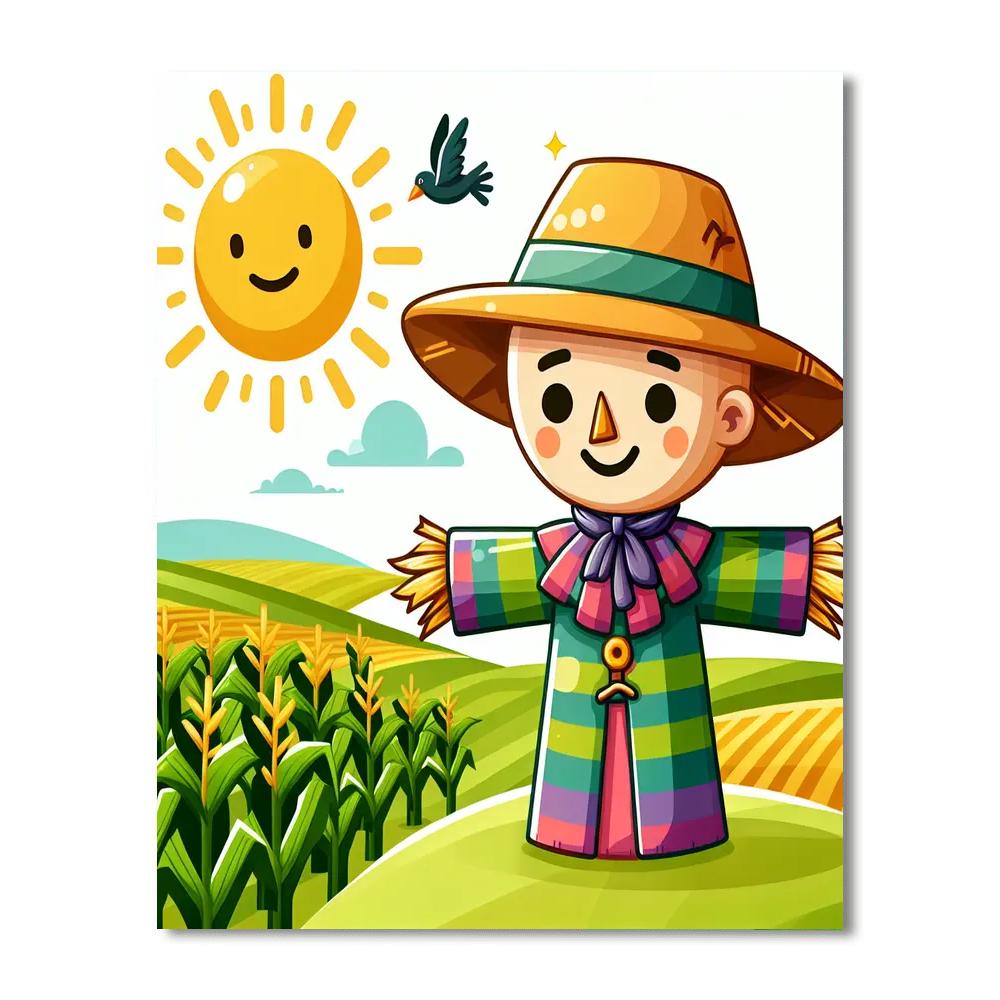 Jolly Scarecrow Paint By Color