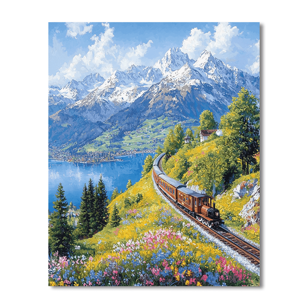 Mount Rigi - Lucerne Paint By Numbers Kits
