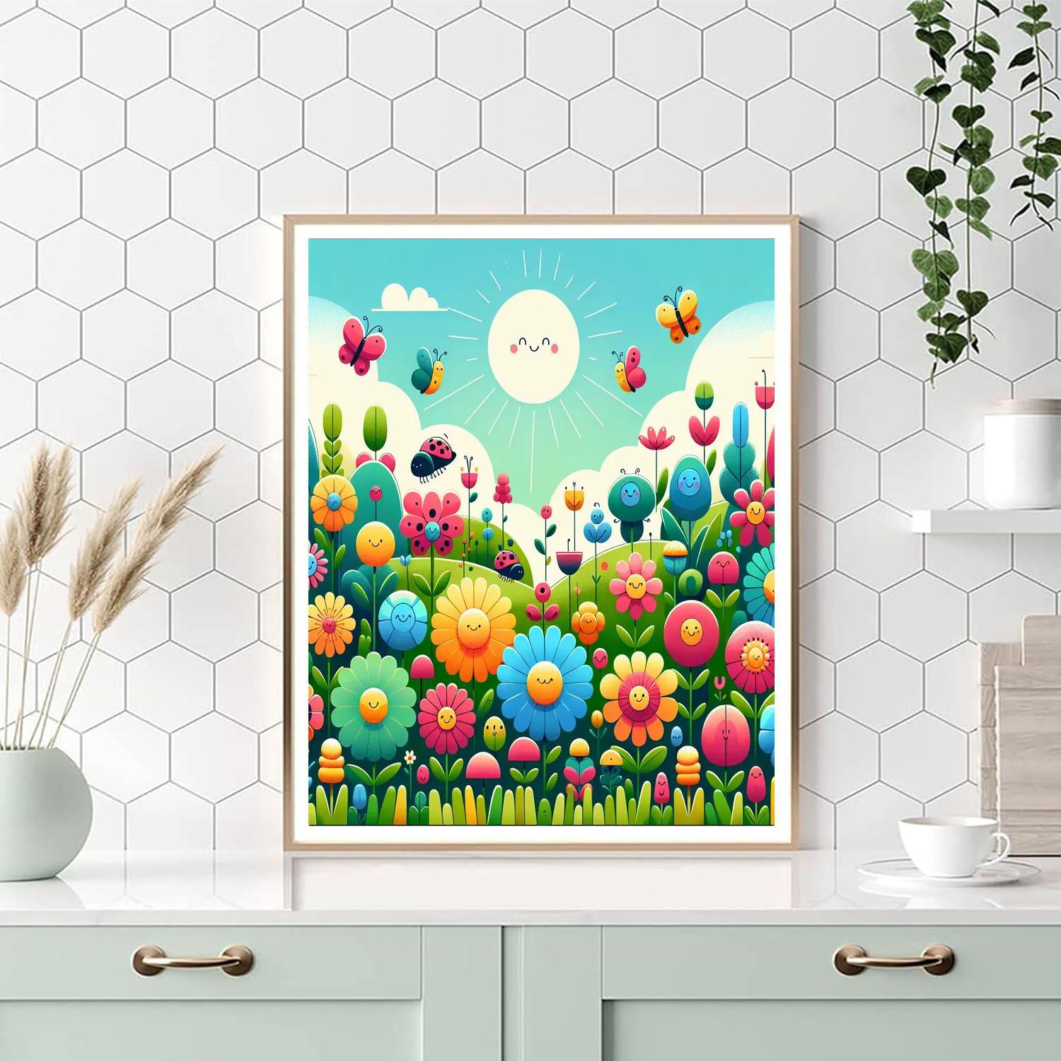 Wonderful Wildflowers Painting Number Kit