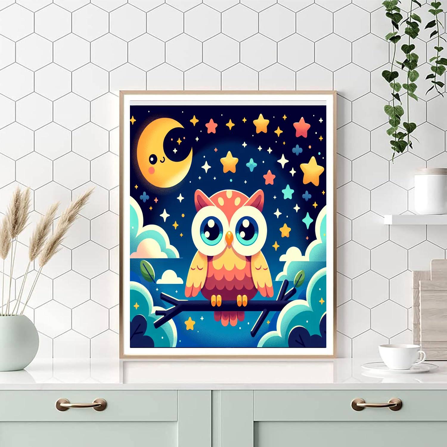 Giggles The Great Owl Numbered Painting Kits