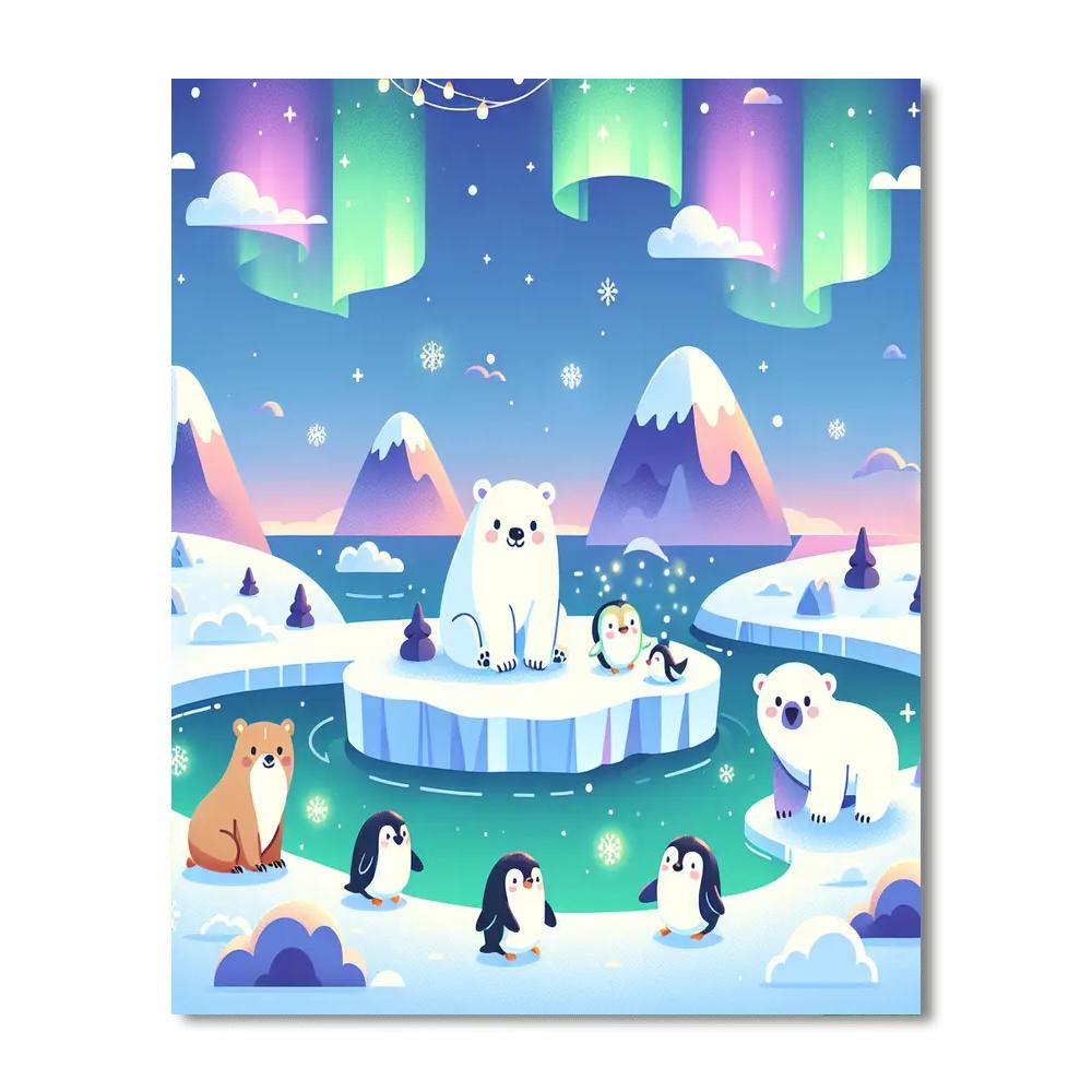 Twilight Tundra Paint By Numbers Art