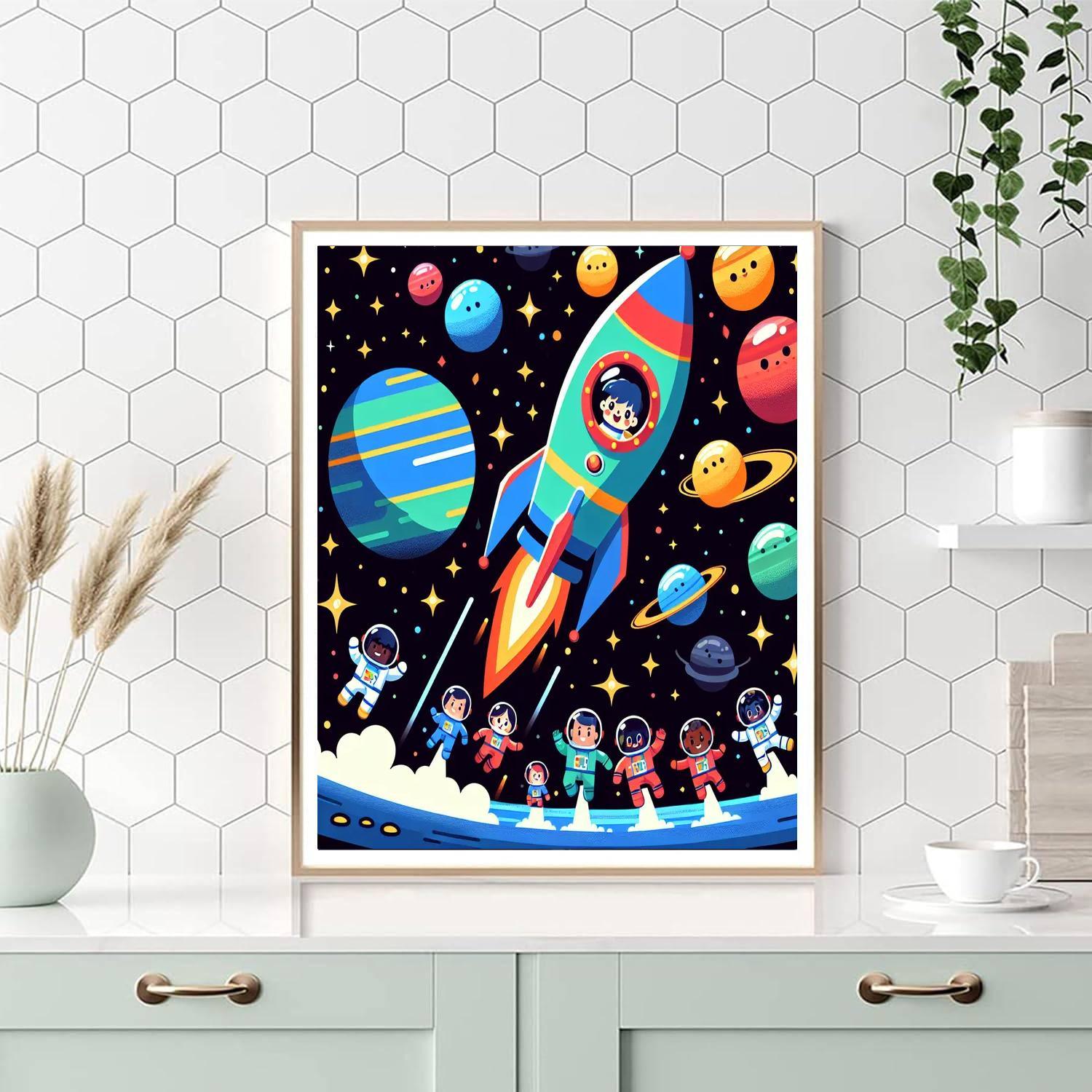 The Great Space Adventure Painting By Numbers Kit