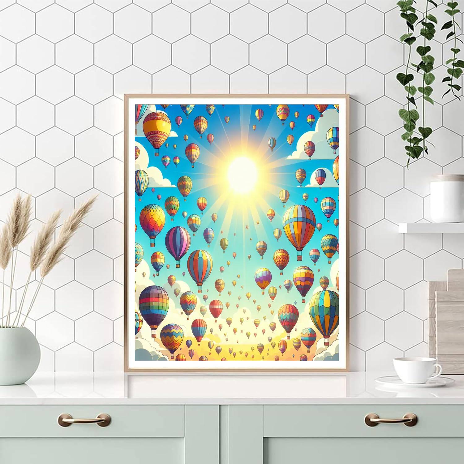 Cheery Balloon Adventure Painting By Numbers Kit