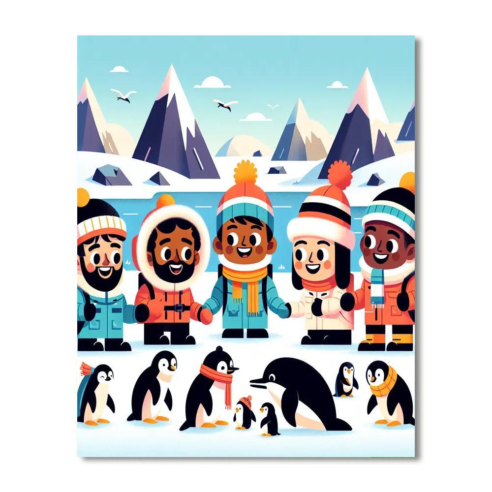Adventurous Arctic Explorers Paint By Numbers