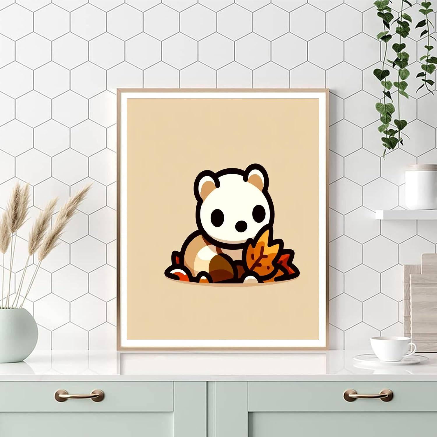Fluffy Ferret Paint By Numbers Art