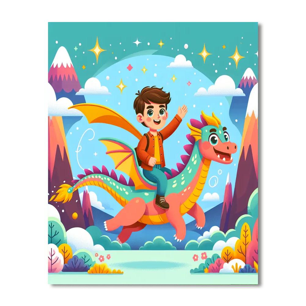 Dragon Rider Chronicles DIY Paint By Numbers