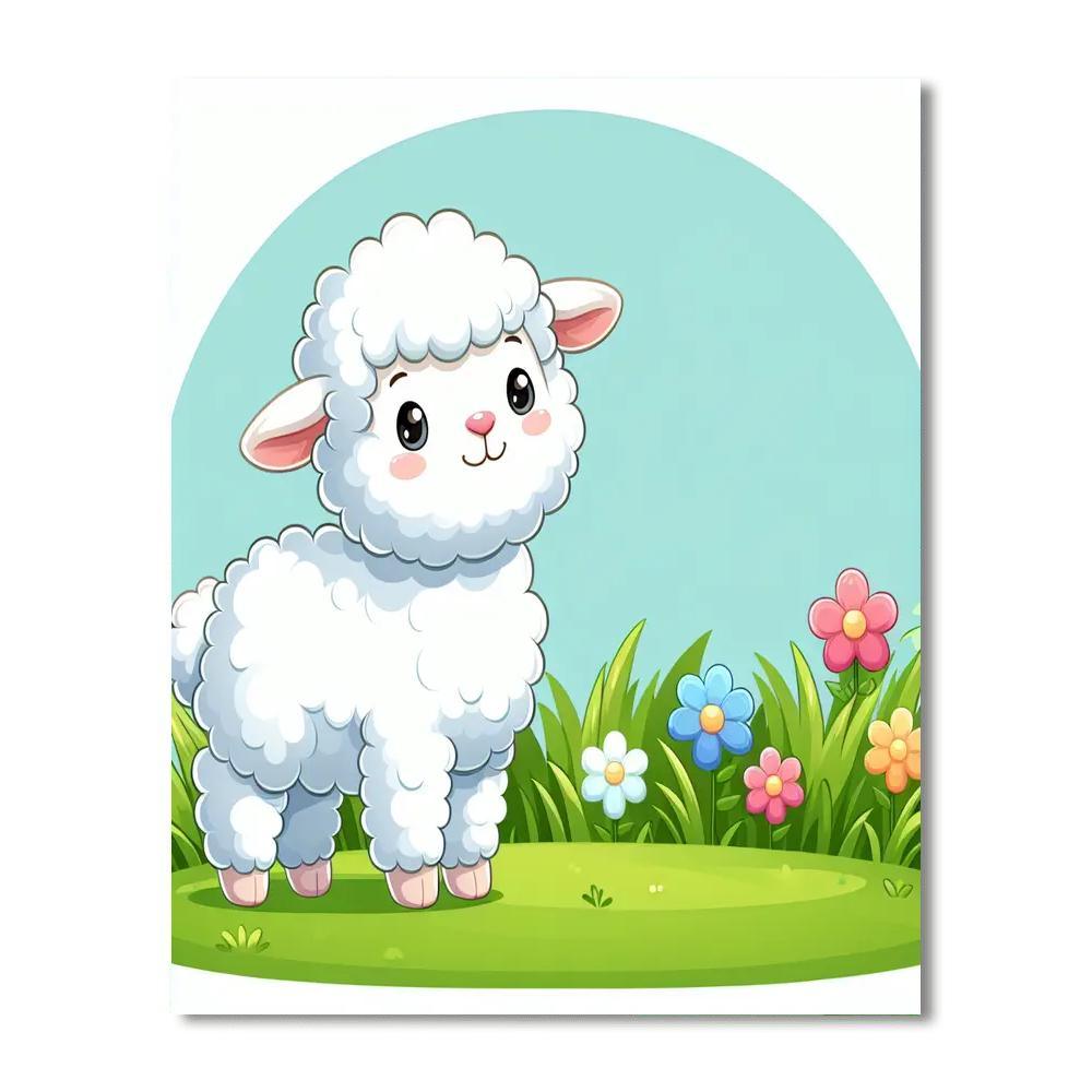 Sweet Baby Lamb Painting By Numbers Kit