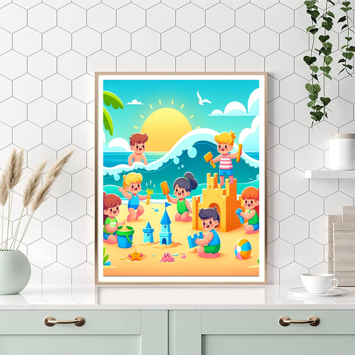 Sunny Island Escape DIY Paint By Numbers