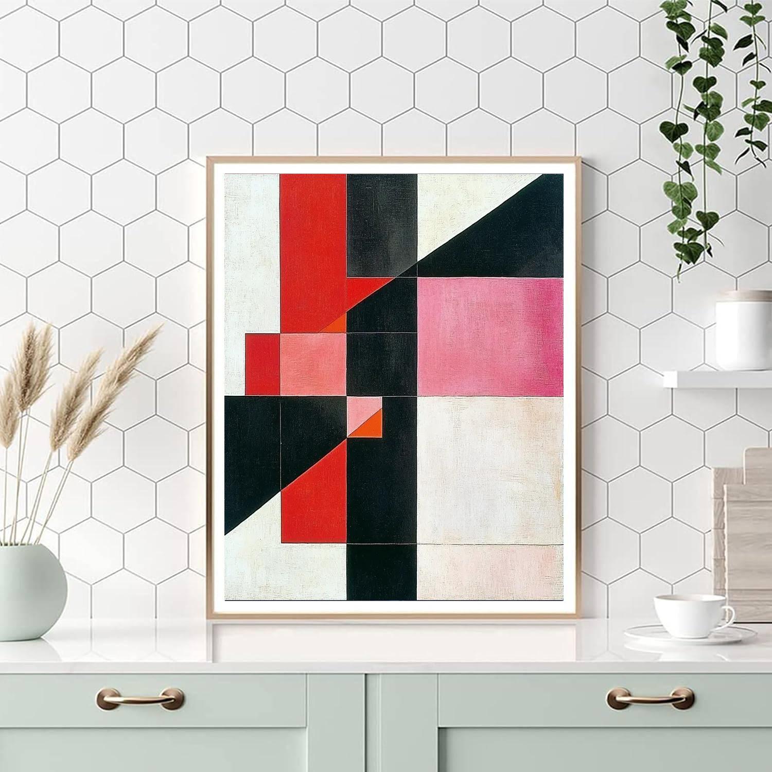 Kazimir Malevich Inspired Emotional Symmetry  Paint By Color