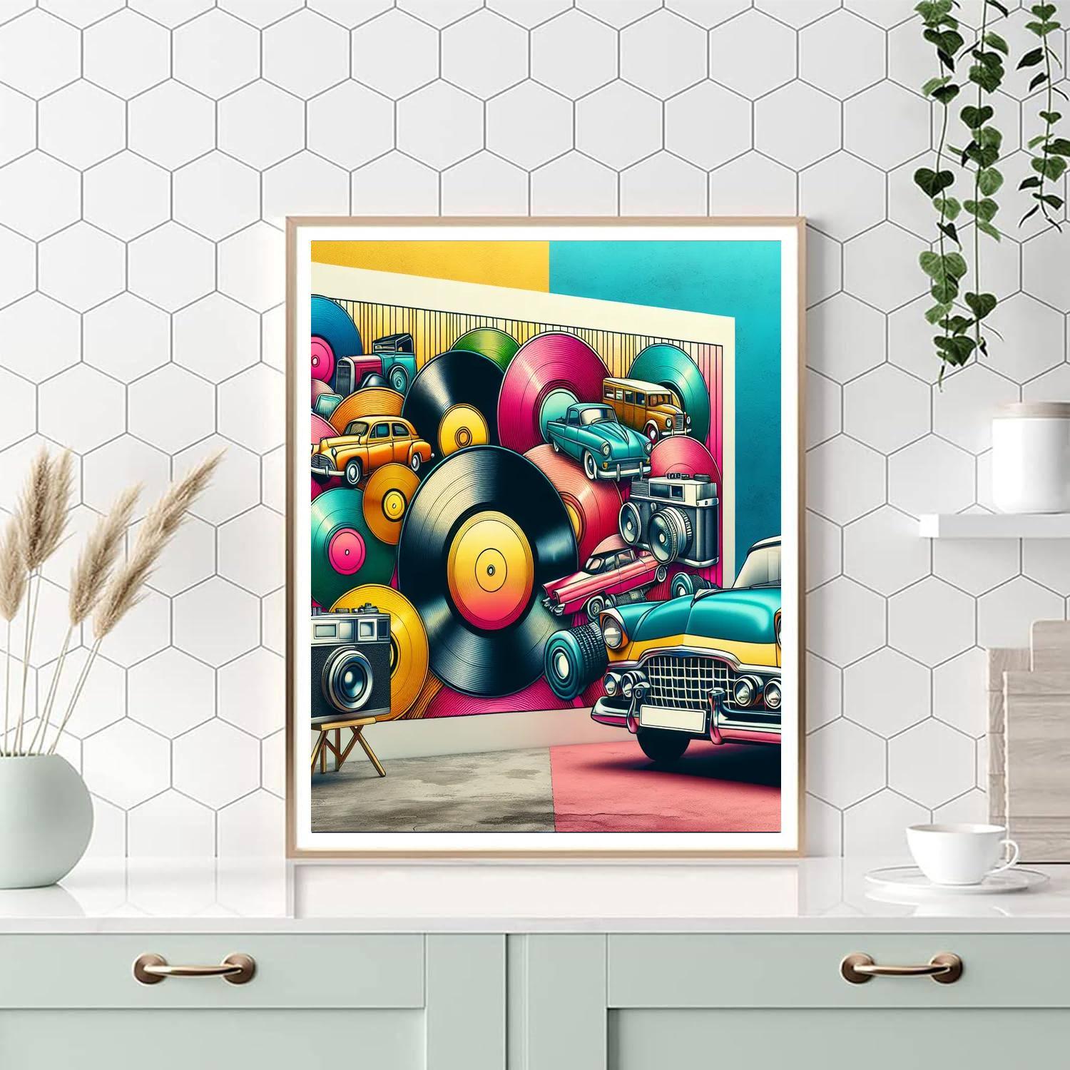 Nostalgic Retro Vibes Numbered Painting Kits