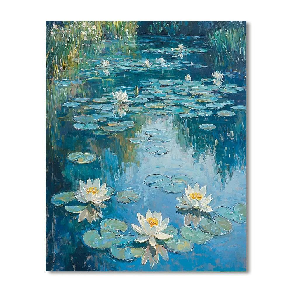 Mary Cassatt Inspired Tranquil Water Lily Pond  Paint By Numbers Kits