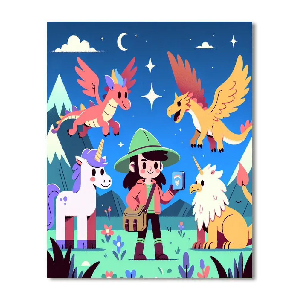 Mythical Creatures Encounter Paint By Color