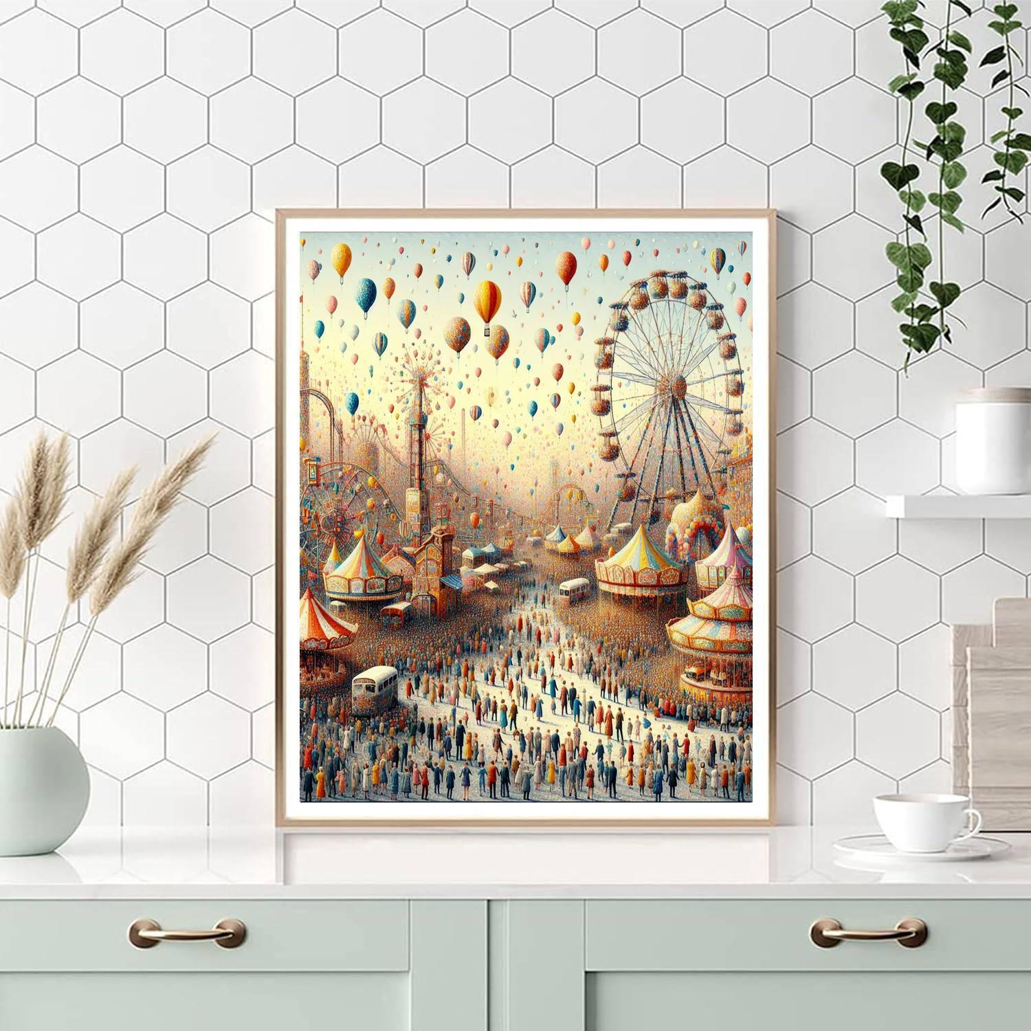 Nostalgic Childhood Fair Paint By Numbers