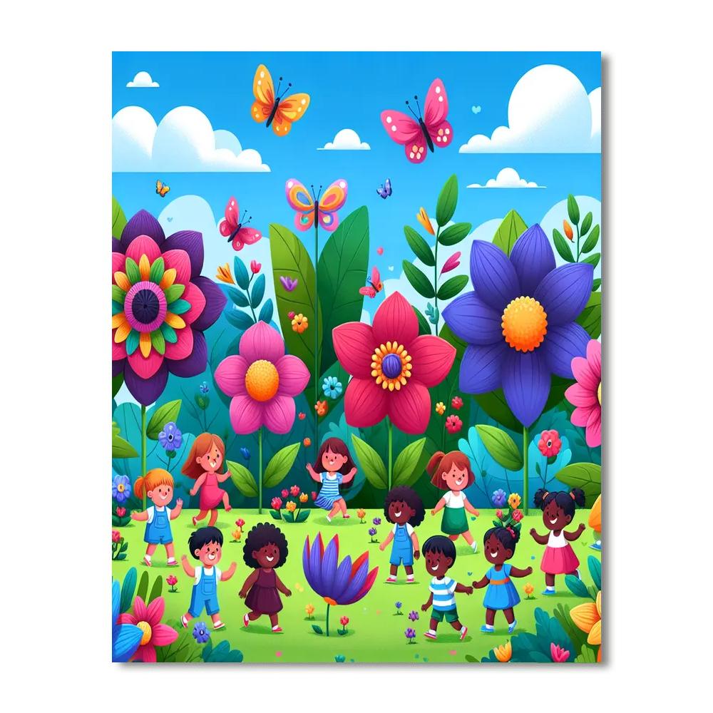 Magical Garden Of Colors Painting By Numbers Kit