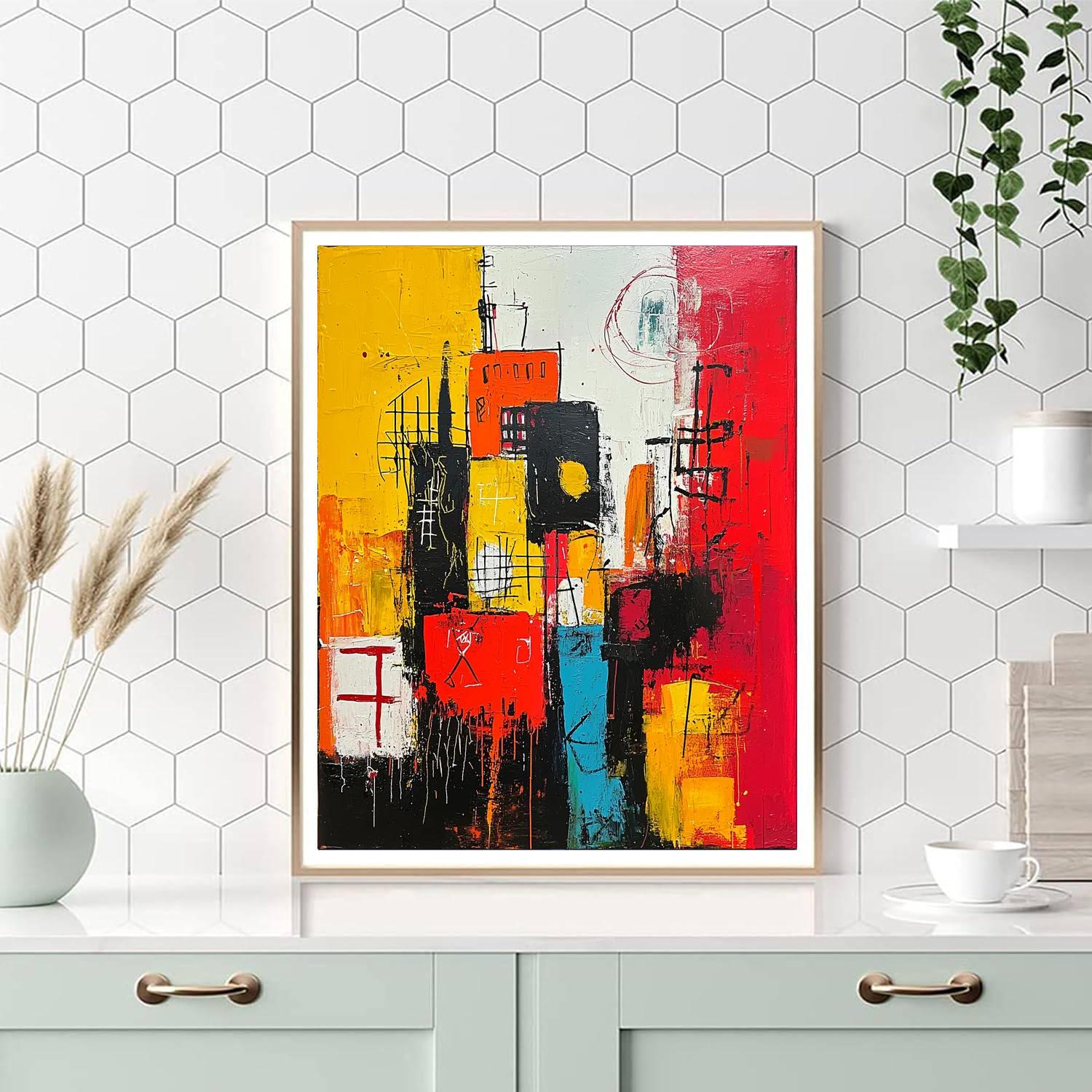 Jean-Michel Basquiat Inspired Pulse Of The City  Paint By Numbers Kits