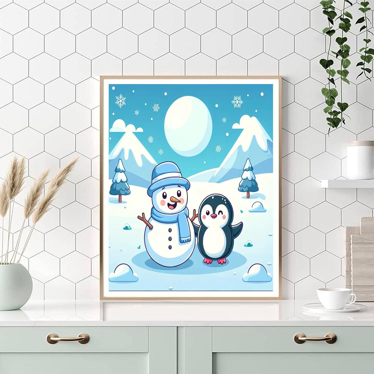 Snowy Winter Adventure Paint By Numbers Kits