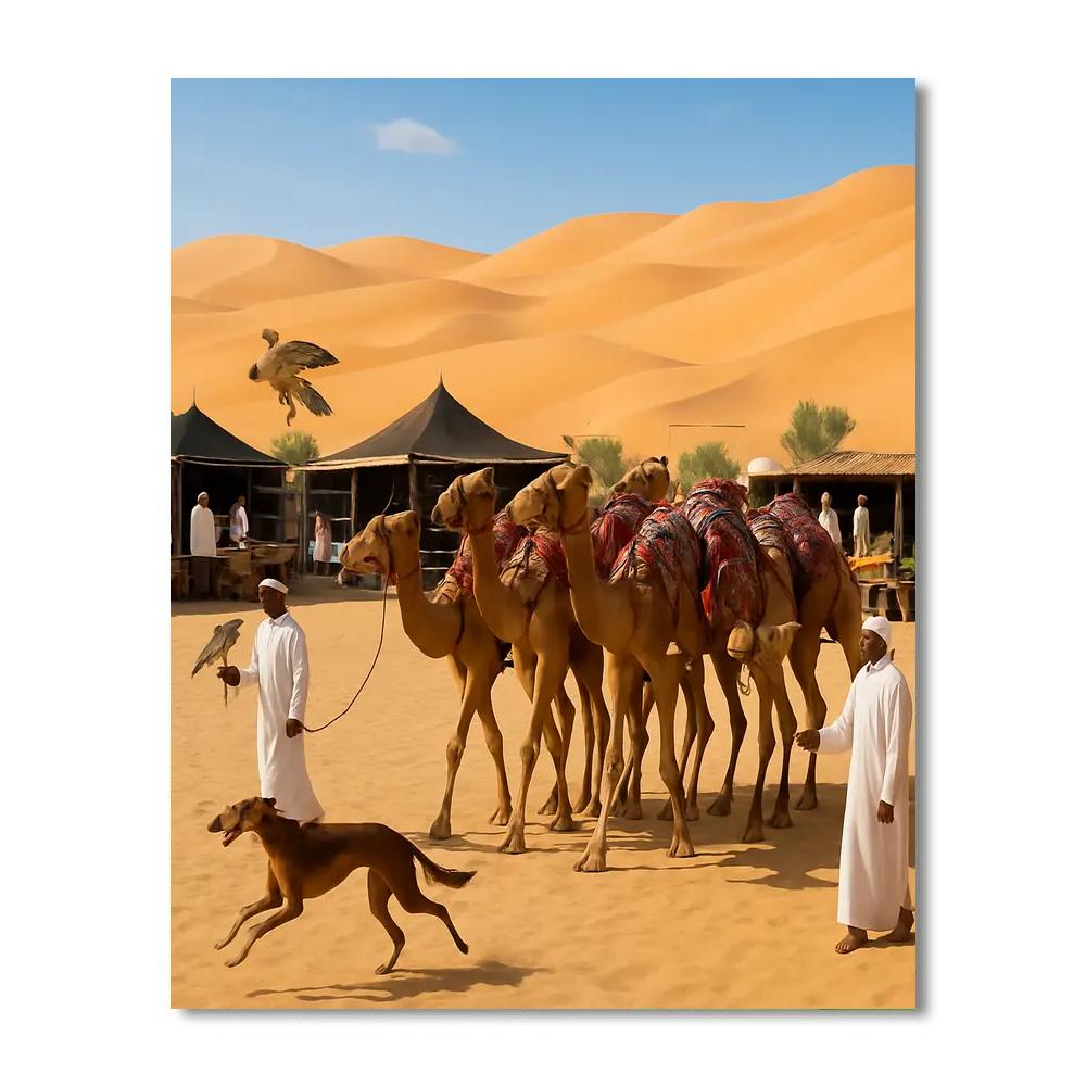 Camel Festival - Uae Painting By Numbers Kit