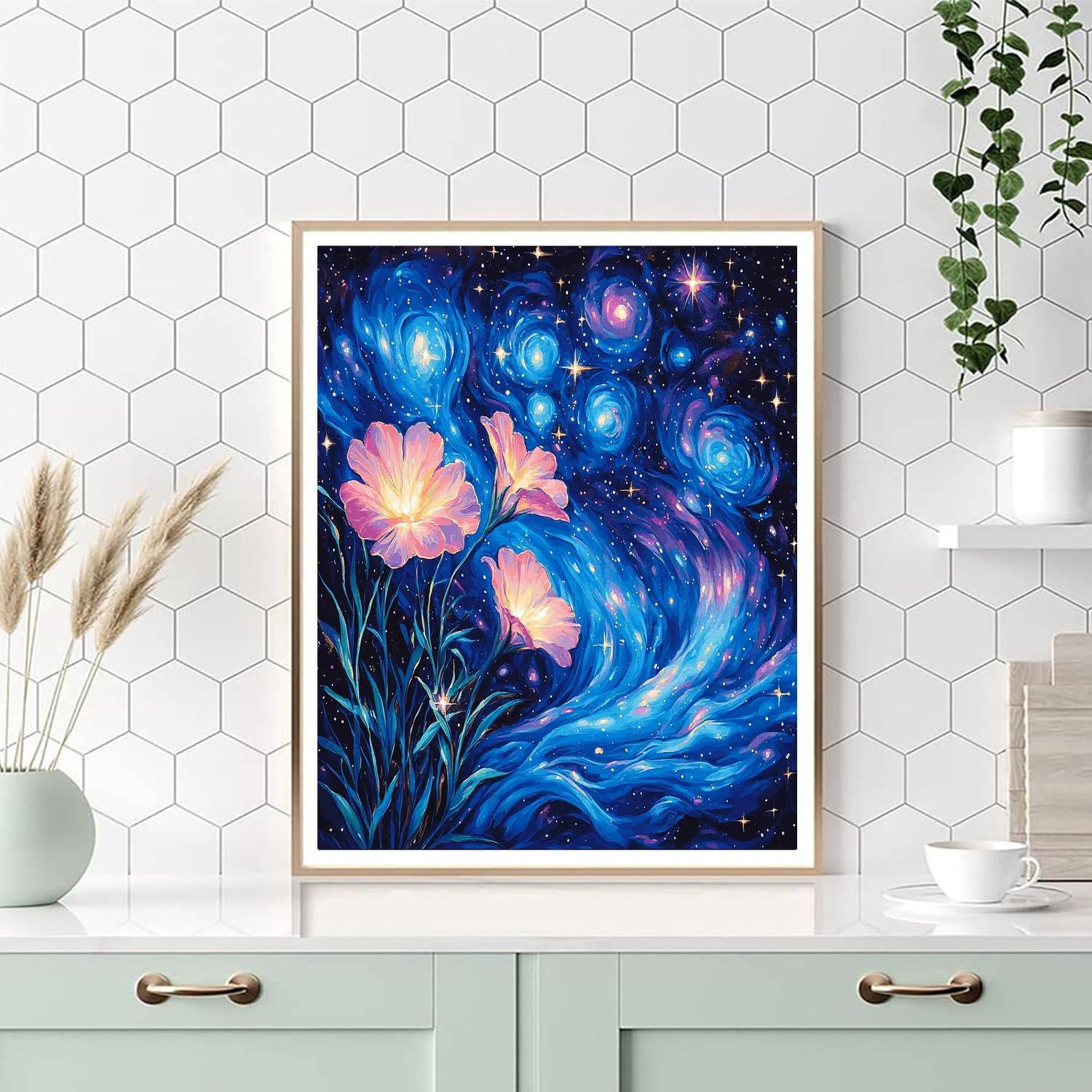 Georgia O'Keeffe Inspired Galaxy Gardens  Paint By Numbers