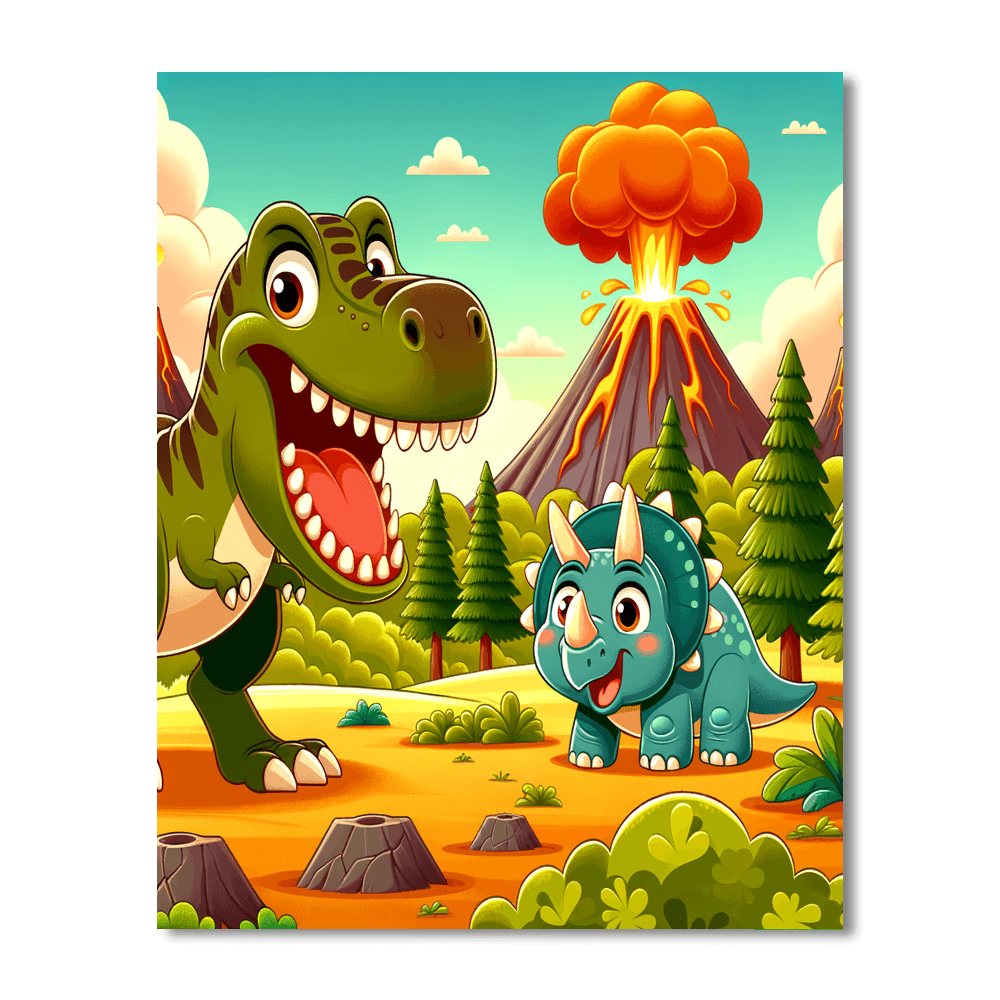 Super Fun Dino Day Numbered Painting Kits
