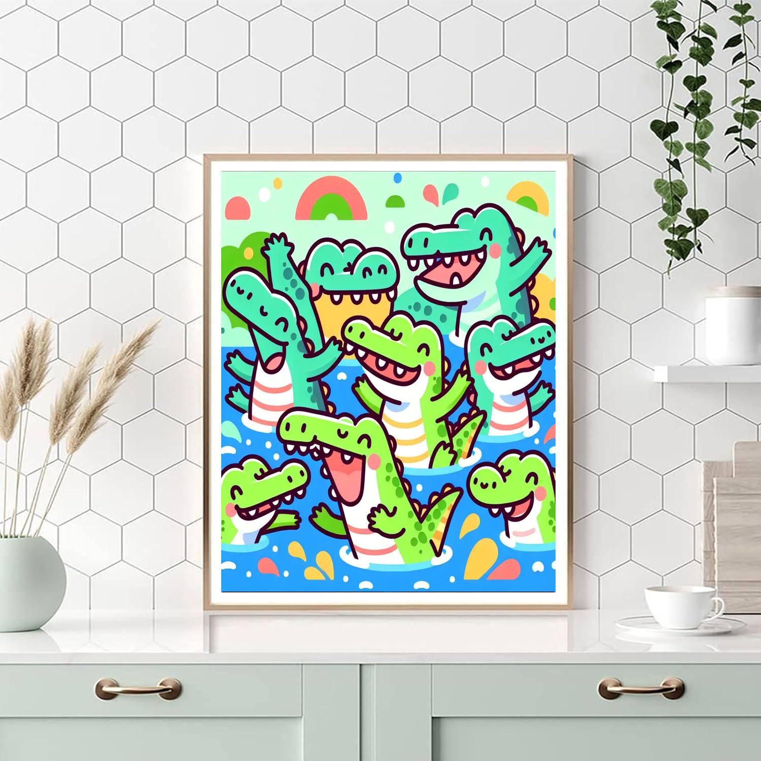 Crazy Crocs Painting Number Kit