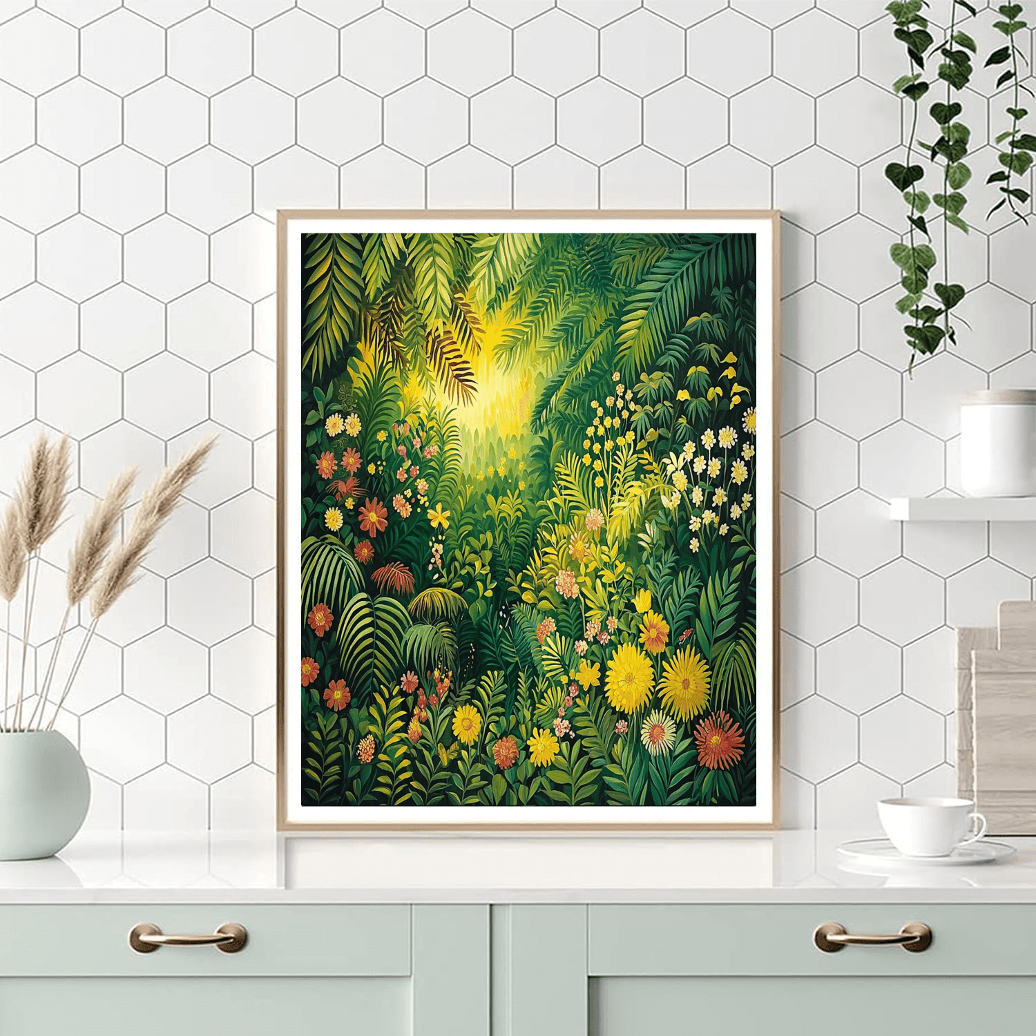 Rousseau Inspired Majestic Jungle  Paint By Numbers Art