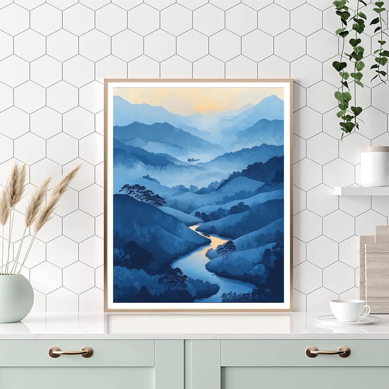 Utagawa Hiroshige Inspired Ebb And Flow Of Nature  Paint By Number