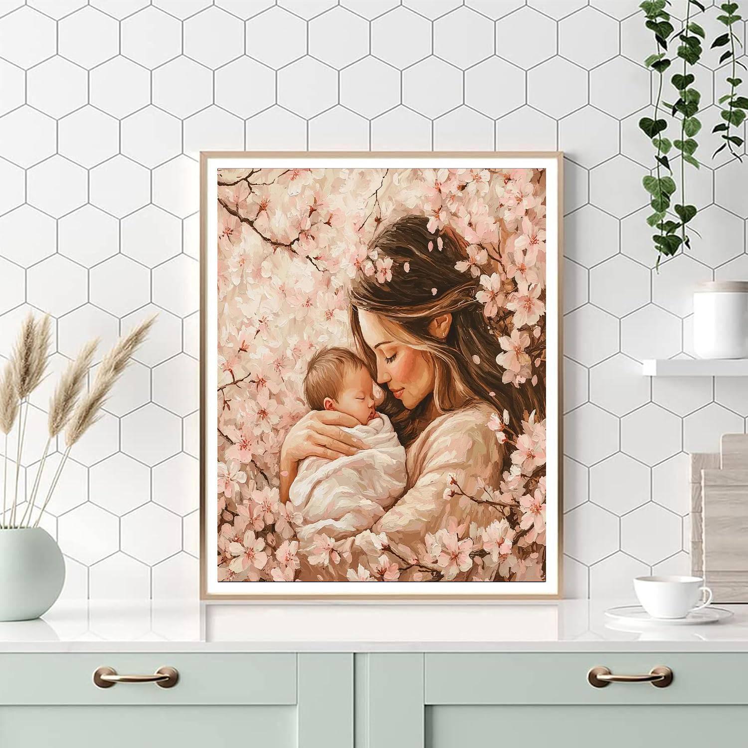 Motherhood Blossoms DIY Paint By Numbers