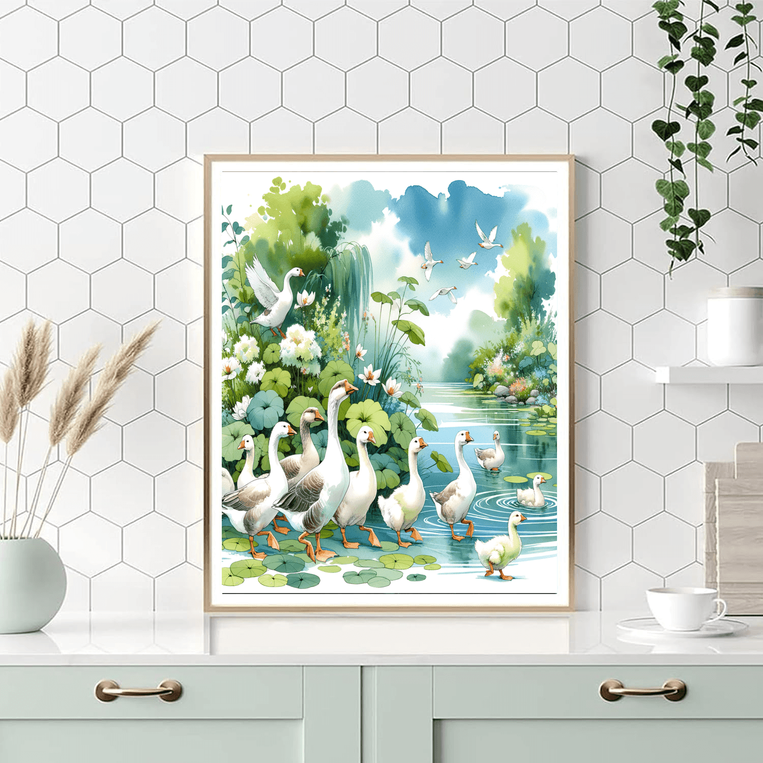 Giggling Geese - DIY Painting By Numbers Kit