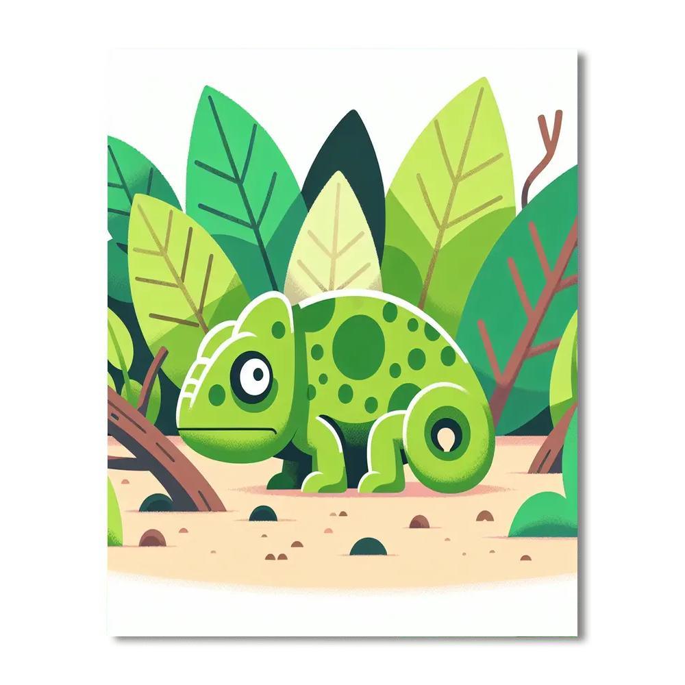 Clever Chameleon Hideaway Paint By Numbers Kits