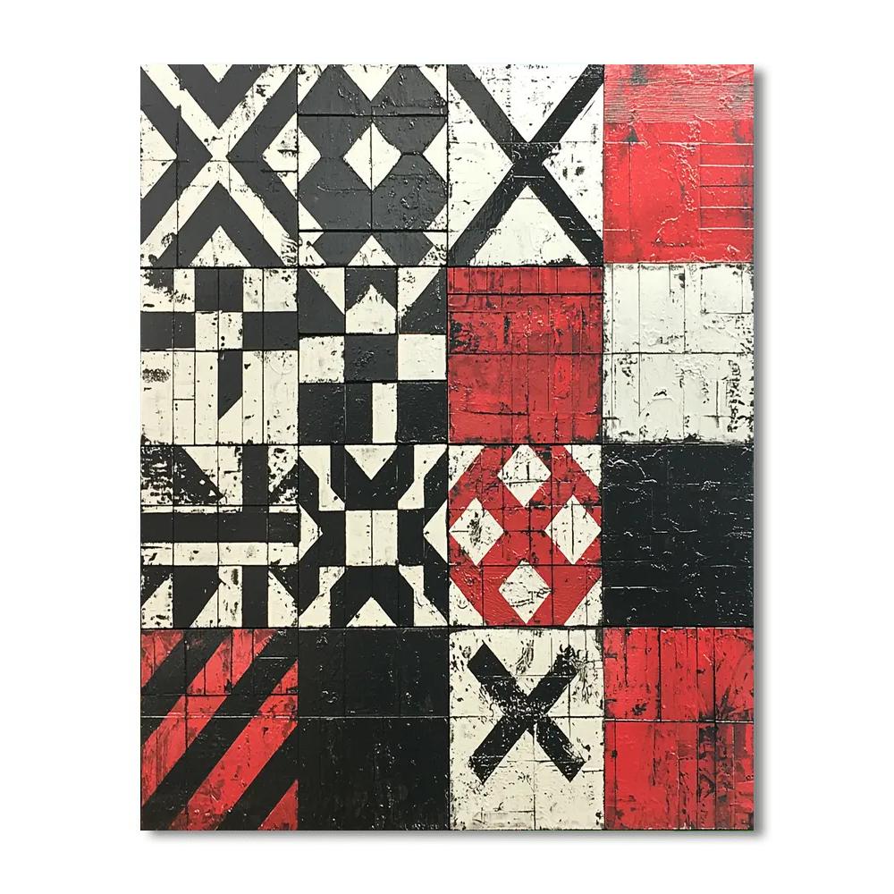 Banksy Inspired Patterns Of Resistance  Number Painting