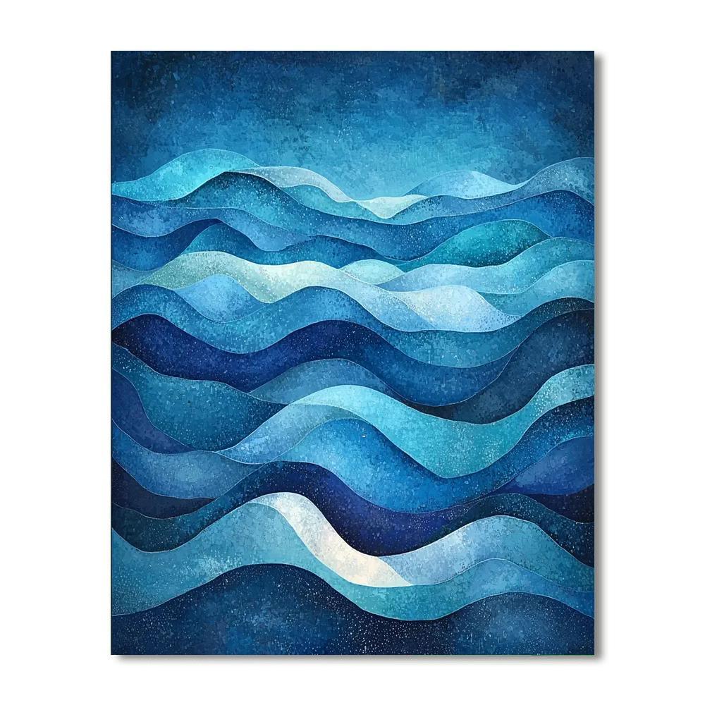 Georges Seurat Inspired Harmonic Waves  Paint By Numbers Art
