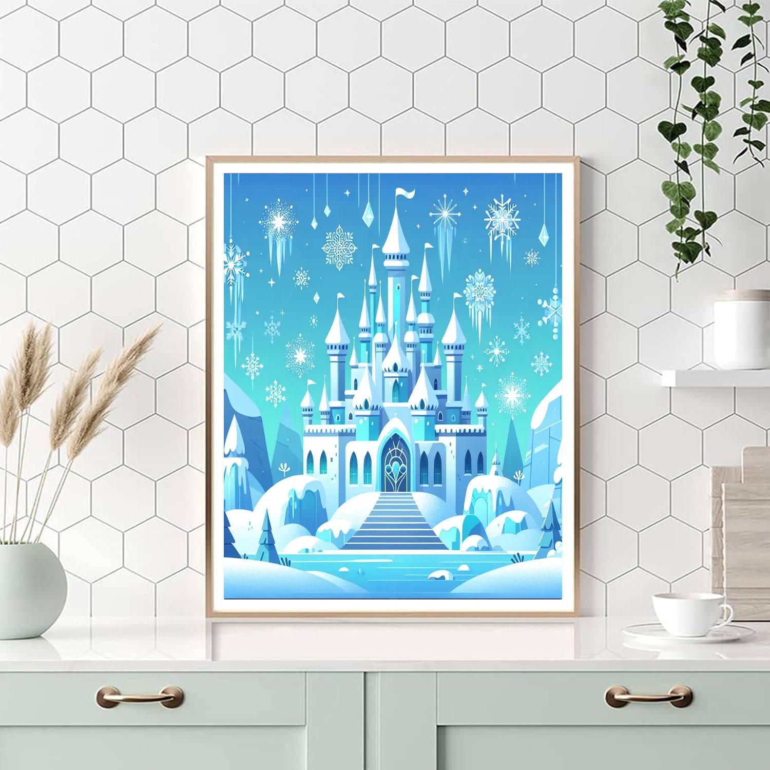 Winter Ice Palace Paint By Numbers