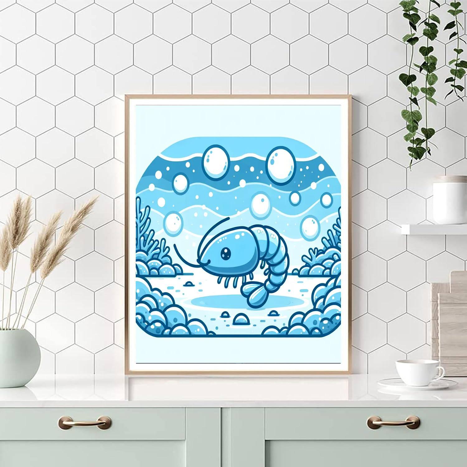 Shy Shrimp Painting By Numbers Kit