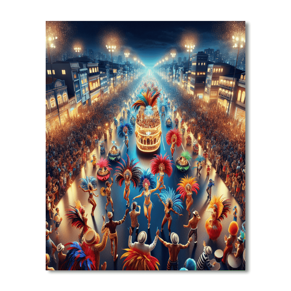 Rio De Janeiro Carnival - Brazil Number Painting