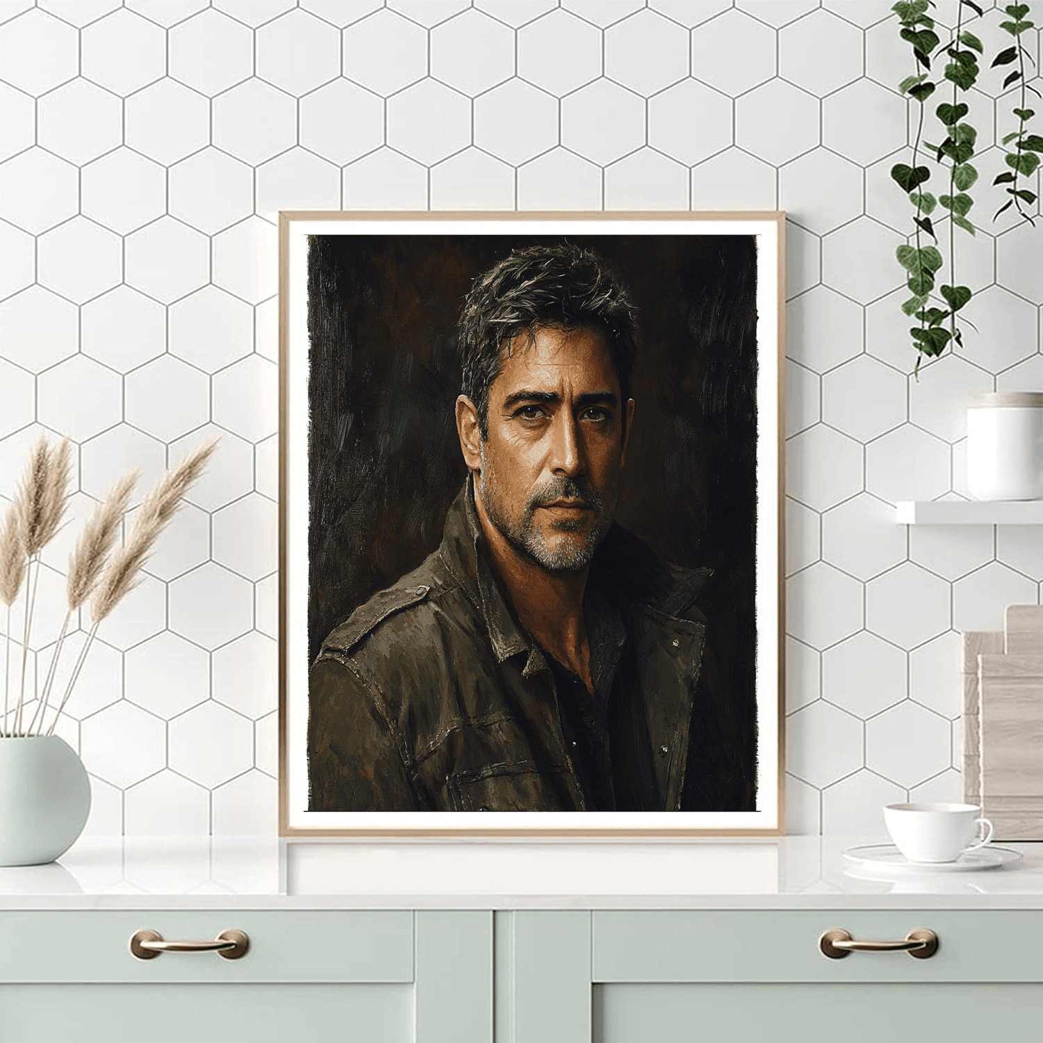 Javier Bardem: Brooding Depths In Cinematic Mastery Numbered Painting Kits