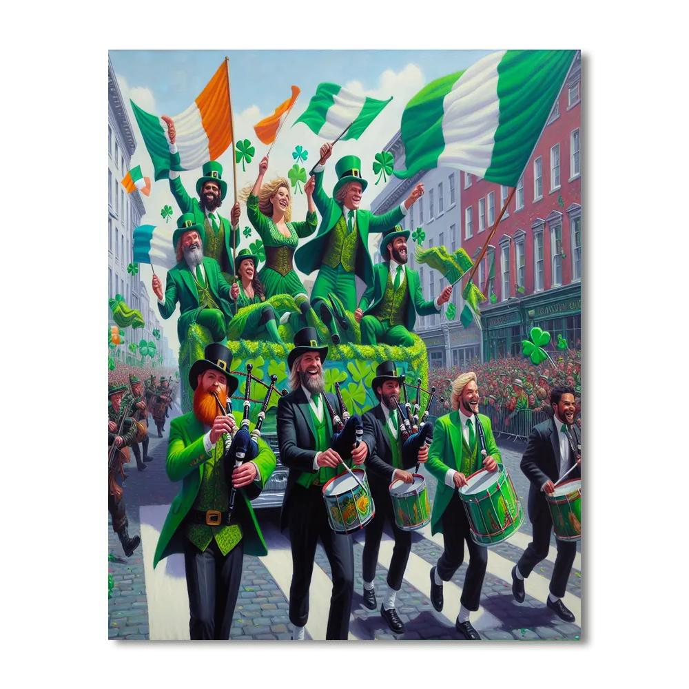 Saint Patrick's Day - Dublin, Ireland Paint By Color