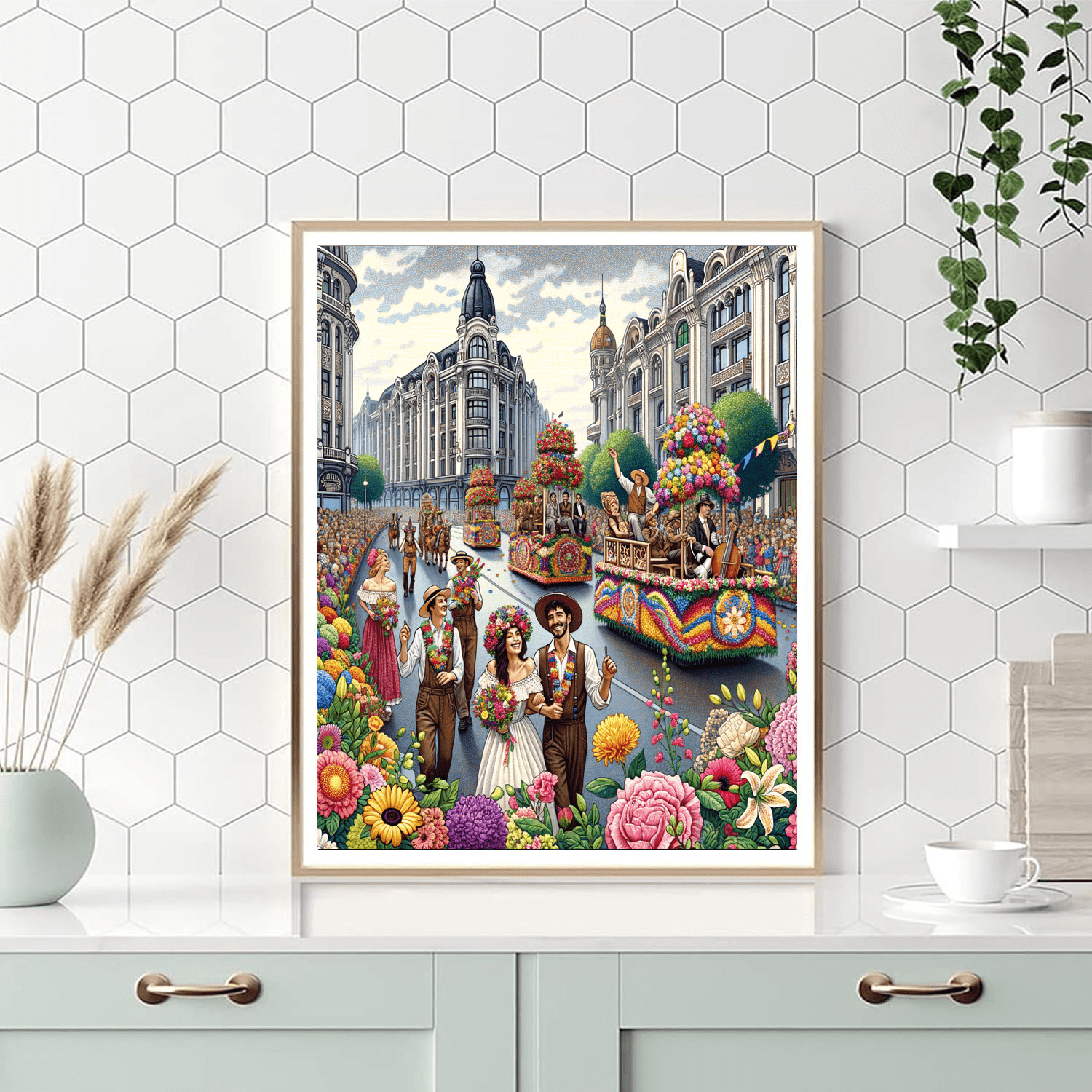 The Flower Festival - Alesund, Norway Paint By Color