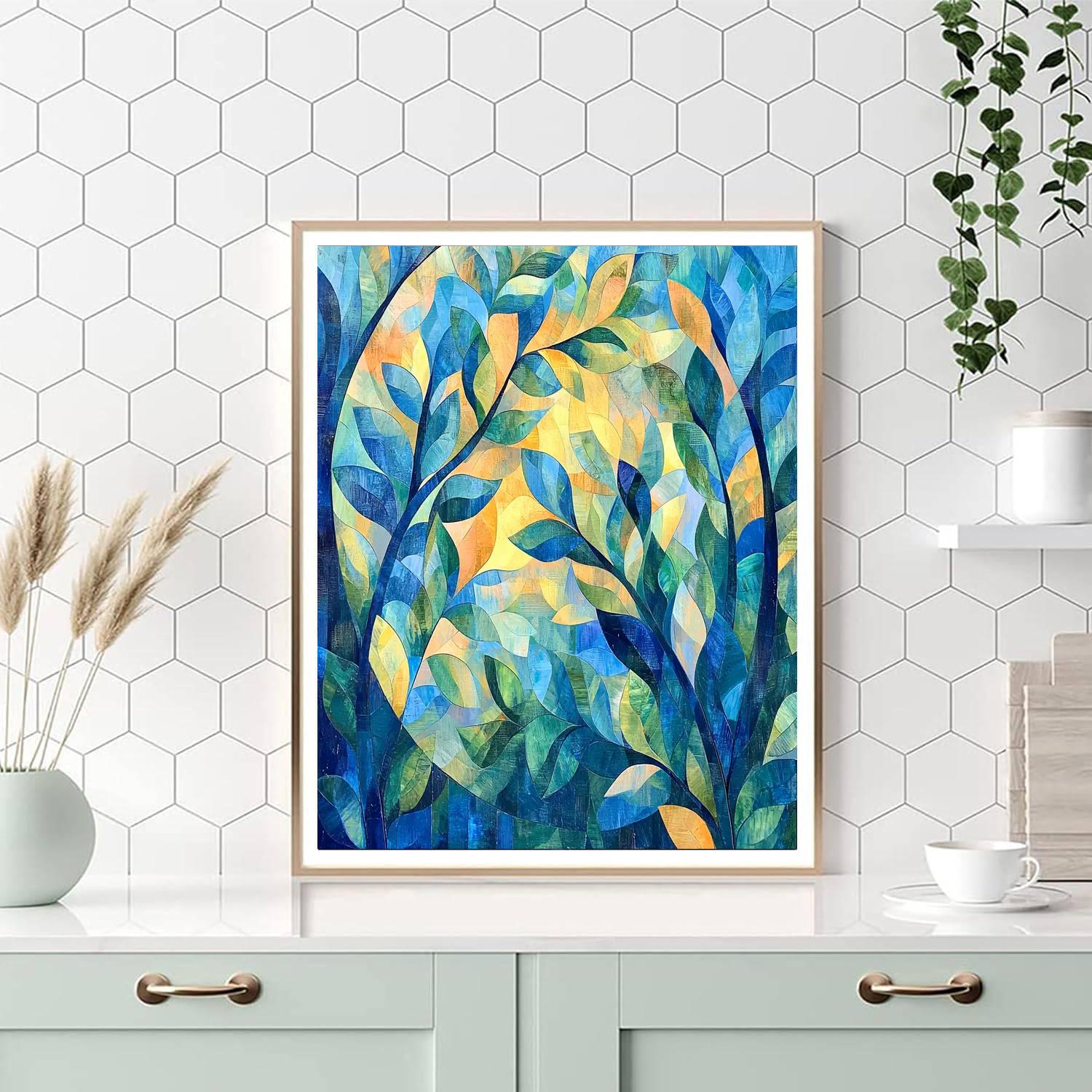 Paul Cézanne Inspired Abstract Symphony Of Nature  Painting By Numbers Kit