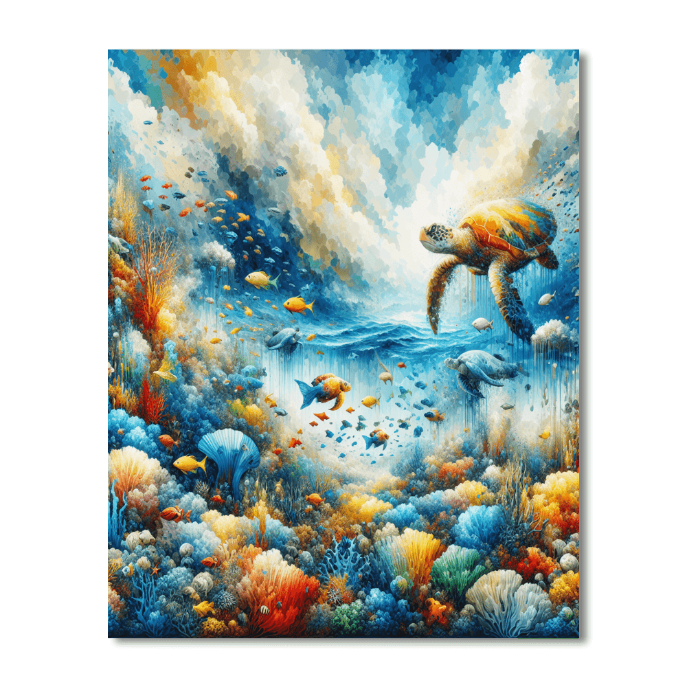 Lavish Ocean Reef Painting Number Kit
