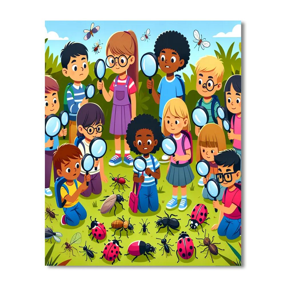 Creepy Crawly Critter Hunt Numbered Painting Kits