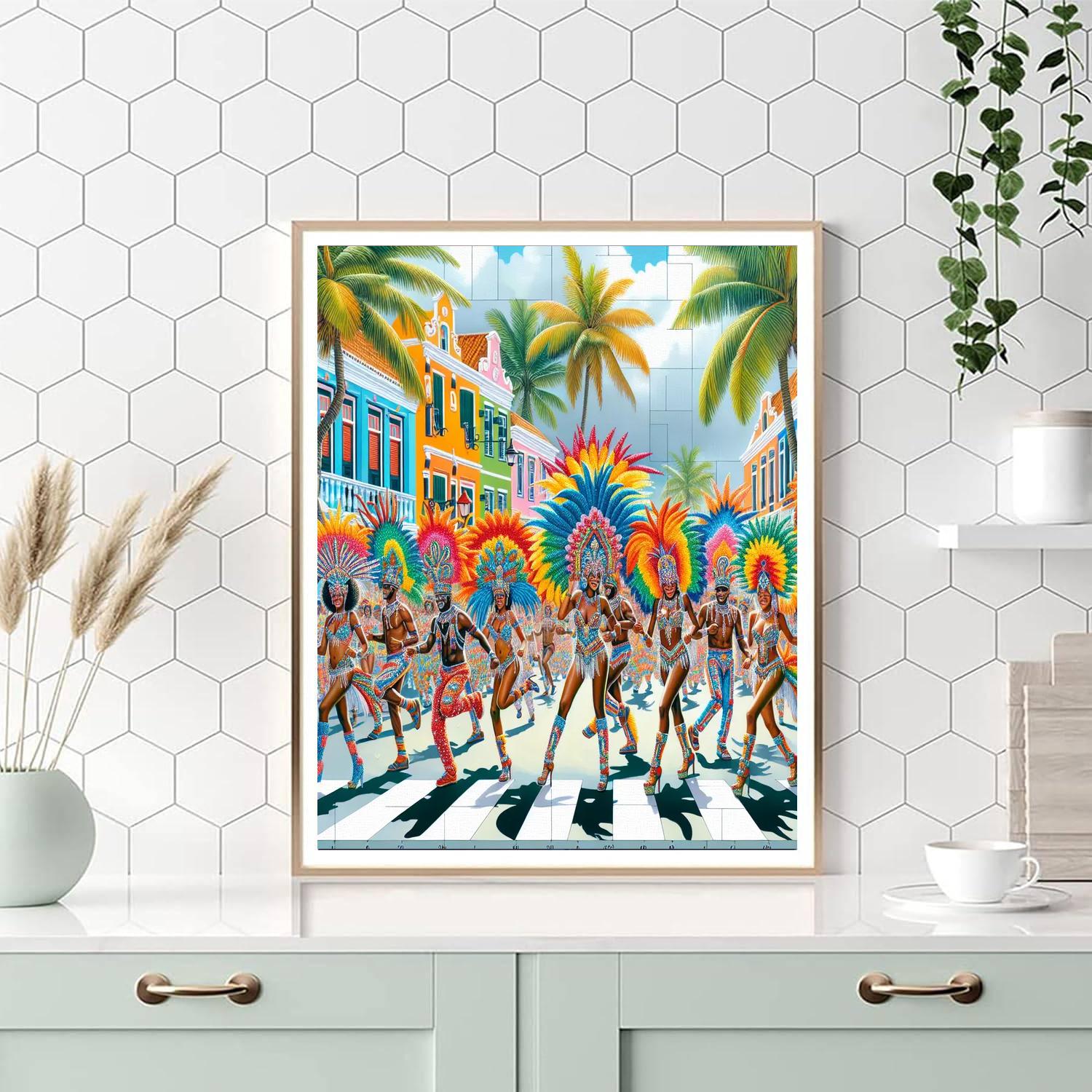 Karnaval Na Bonaire - Caribbean Netherlands Number Painting