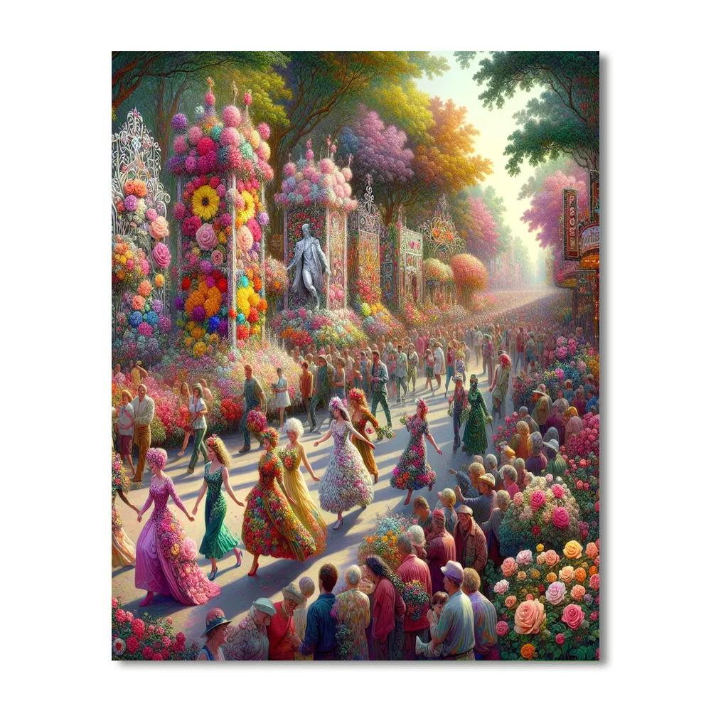 Festival Of Roses Paint By Number