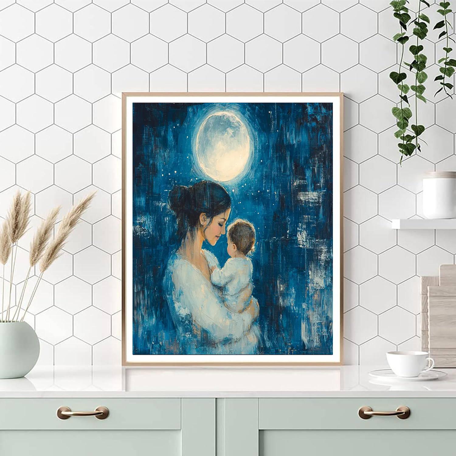 Moonlit Motherhood Numbered Painting Kits