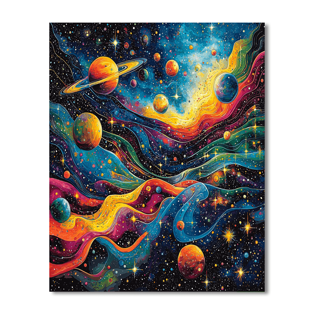 Salvador Dalí Inspired Solar Voyage  Numbered Painting Kits