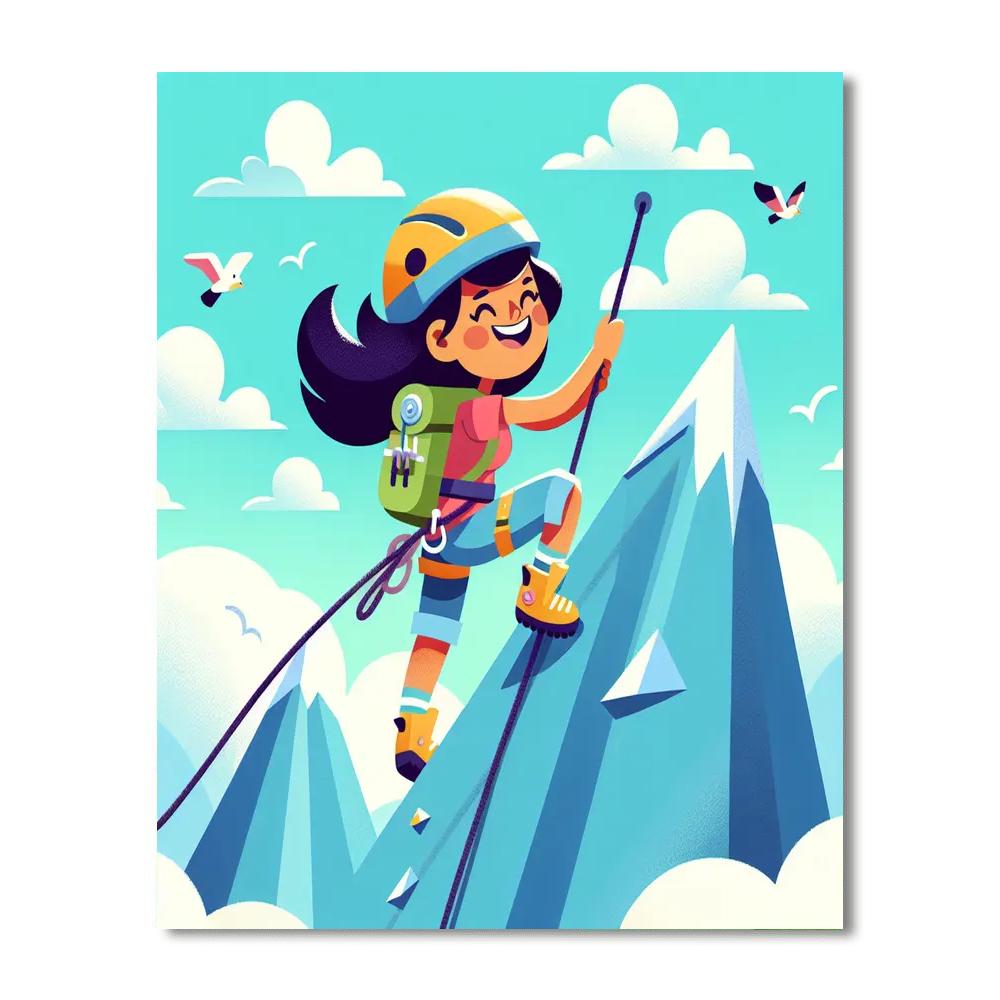 Mountain Climber's Dream DIY Paint By Numbers