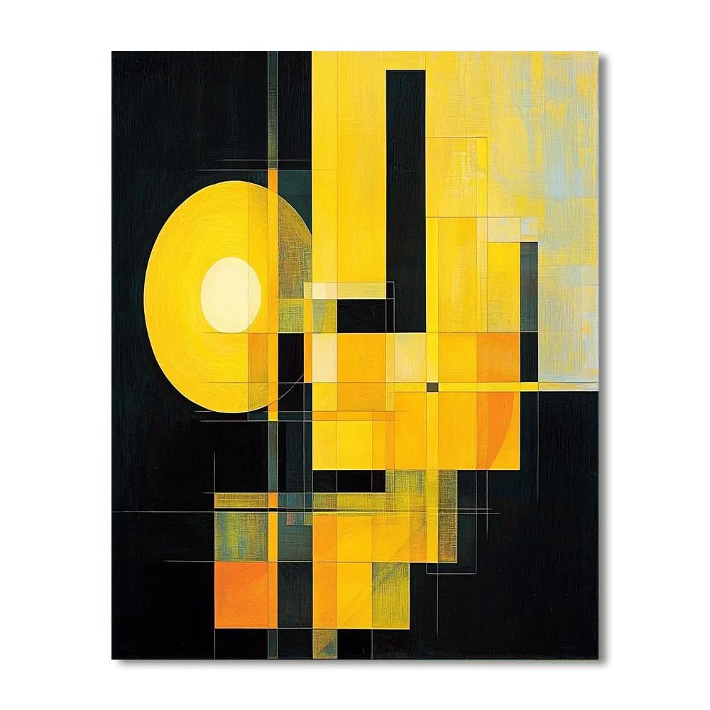 Kazimir Malevich Inspired Radiant Structures  Numbered Painting Kits