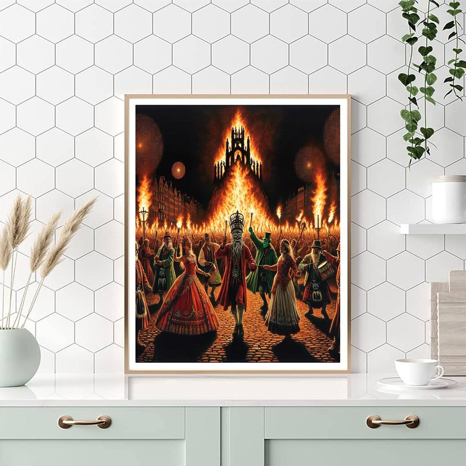 Beltane Fire Festival - Edinburgh Numbered Painting Kits