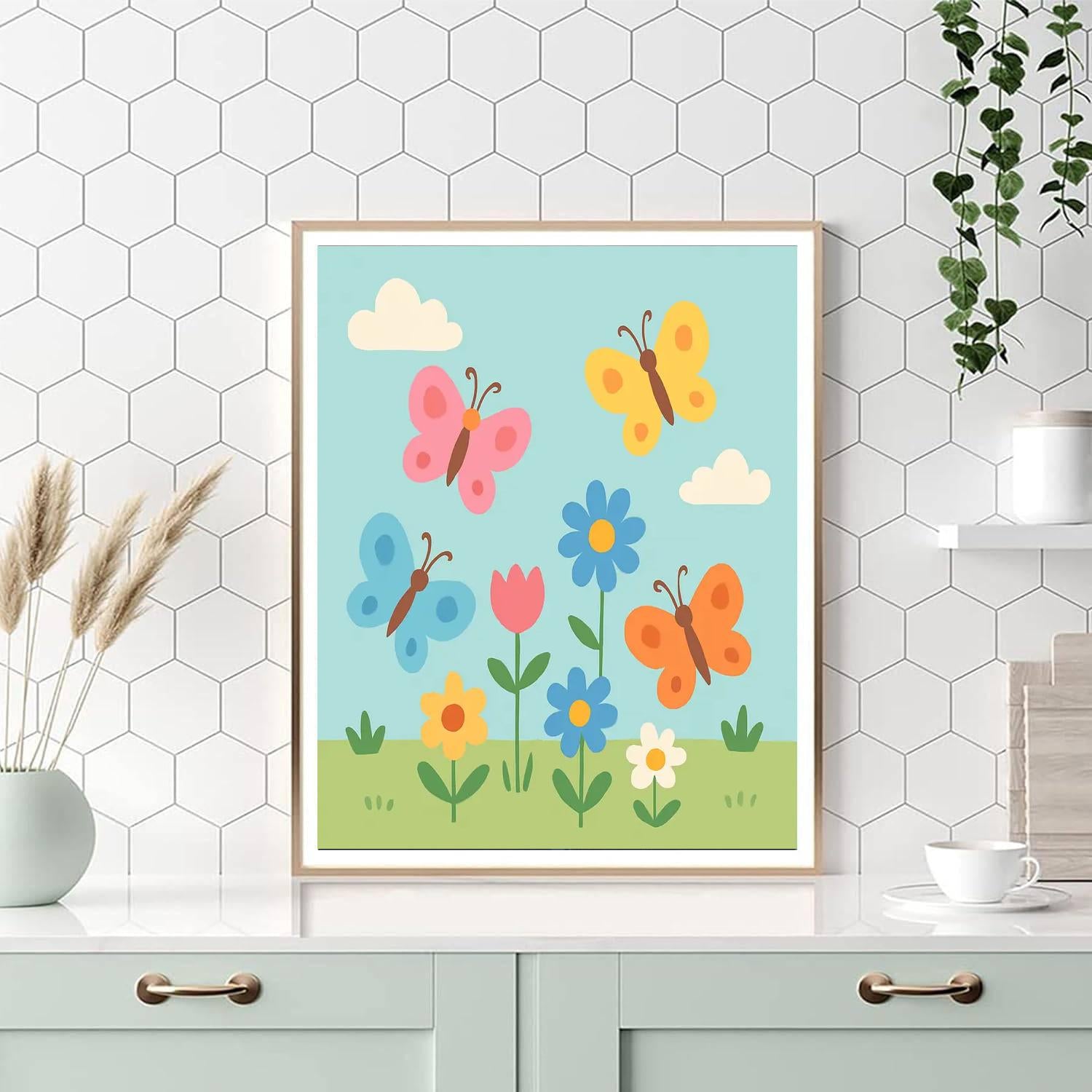Butterfly Garden Escape Paint By Number